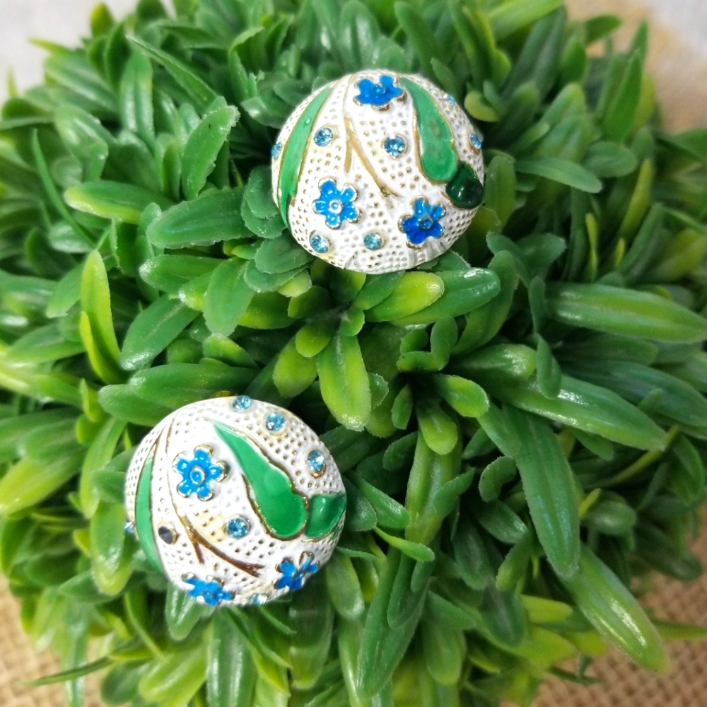 Vintage BSK clip earrings
